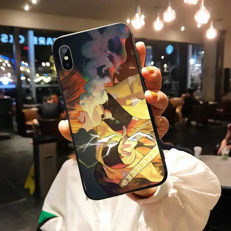 

Demon Slayer Anime fashion Phone Case for iPhone 11 12 pro XS MAX 8 7 6 6S Plus X 5S SE 2020 XR
