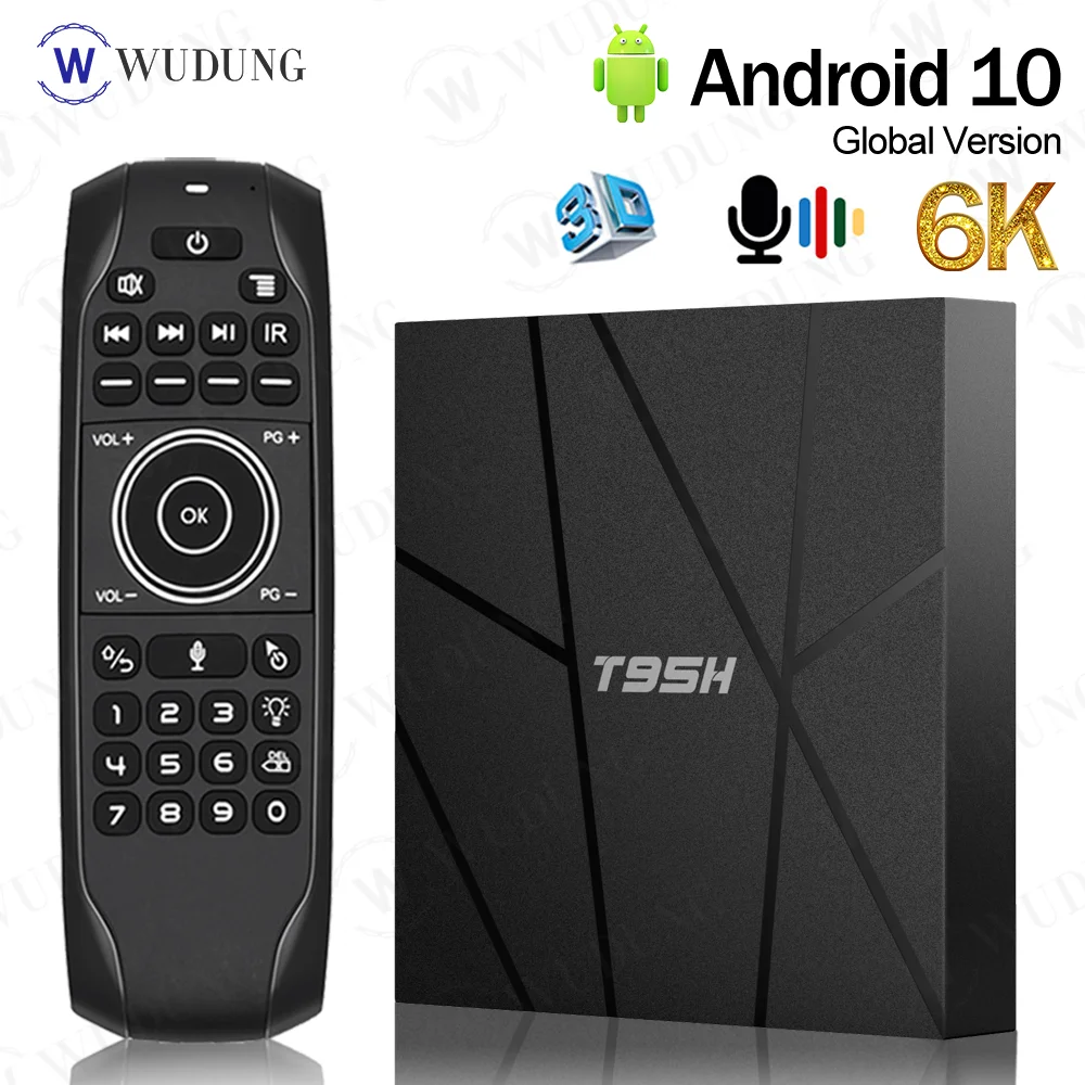 T95H ТВ приставка Allwinner H616 четырехъядерный Android 10 0 4 Гб RAM 32 64 ROM 2 4G Wifi 6K HD