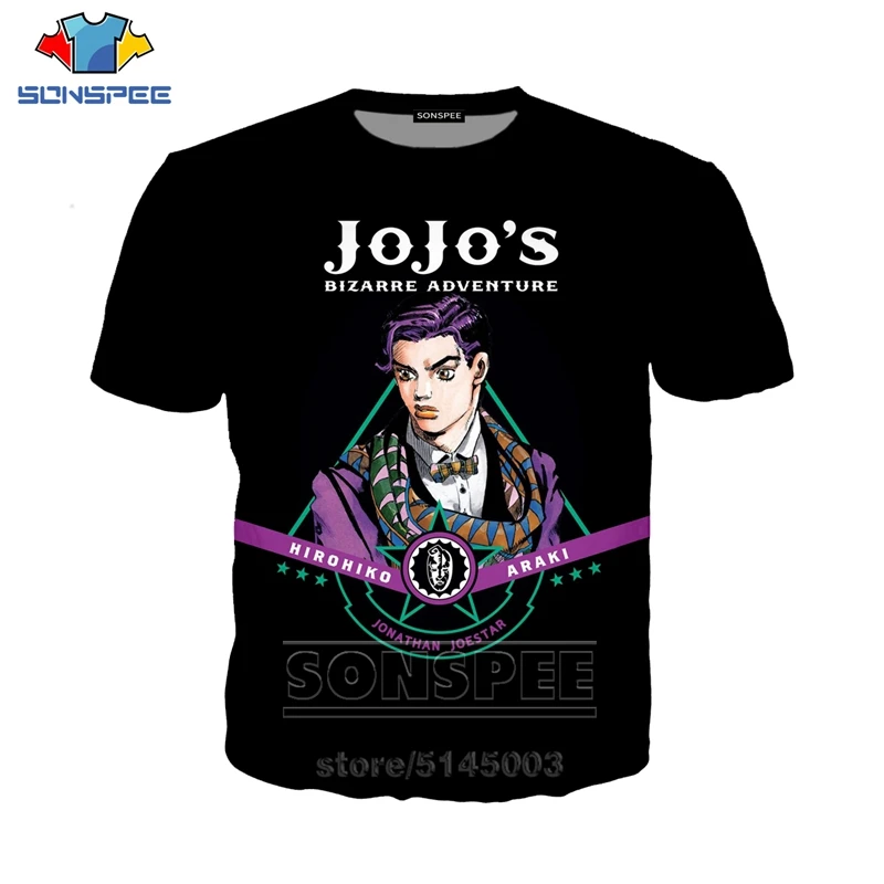 4 JoJo Необычные Приключения футболка для мужчин женщин Аниме Толстовка 3D принт Higashikata Josuke короткий рукав хип хоп топы пуловер C045-02 - Цвет: 4