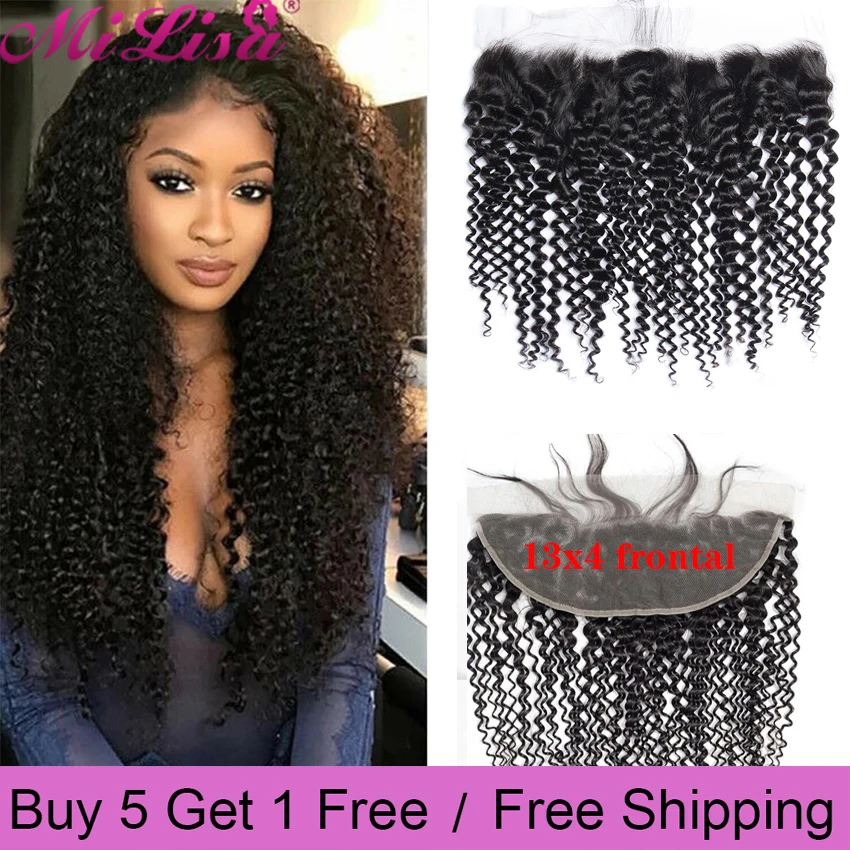 

Кудрявые накладные волосы MI LISA, 13x4, 10-20 дюймов