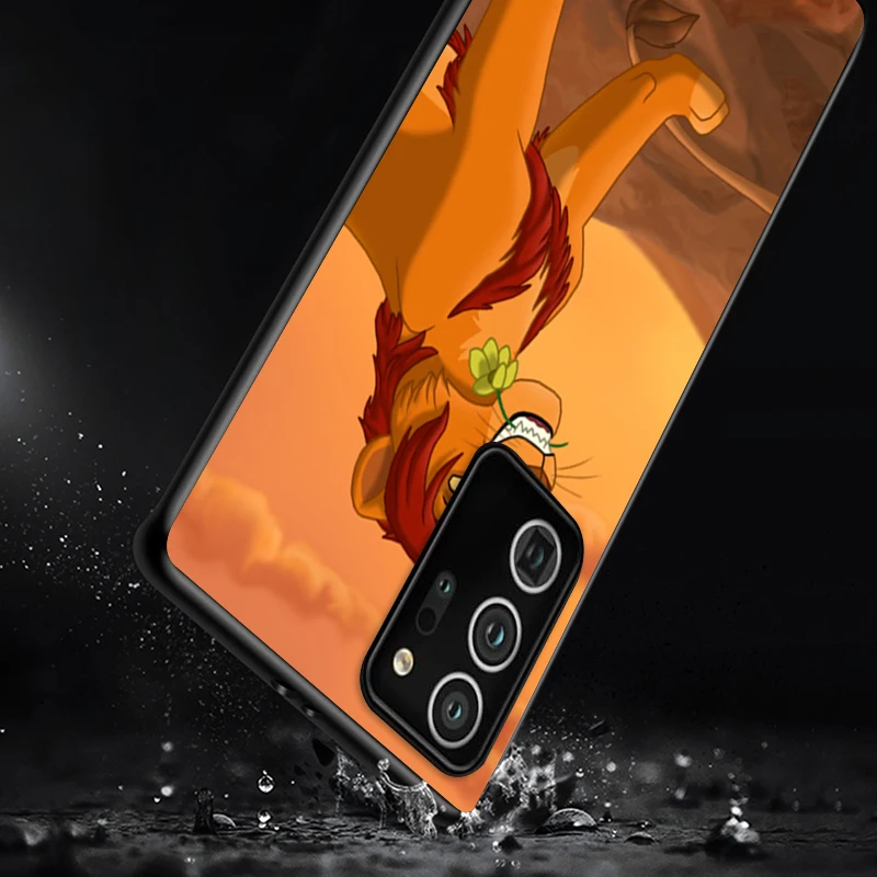 

Disney Lion King Shockproof Cover for Samsung Galaxy S21 S20 FE Ultra Lite S10 5G S10E S9 S8 Plus Black Phone Case