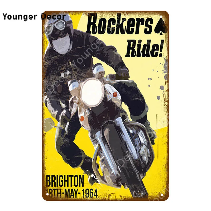 Постер классический Route 66 Motorcylces украшение для паба бара гаража скутера оловянные