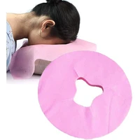 100pcs beauty salon disposable hole towel non woven fabric massage table sheets headrest pads face pillow cover face pad