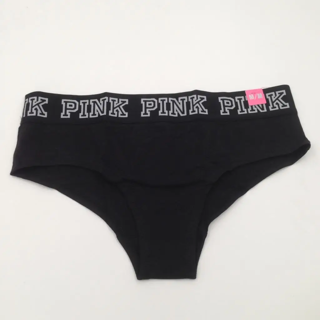 Чистый цвет алфавитный хлопок спортивный комфорт дамское нижнее белье со