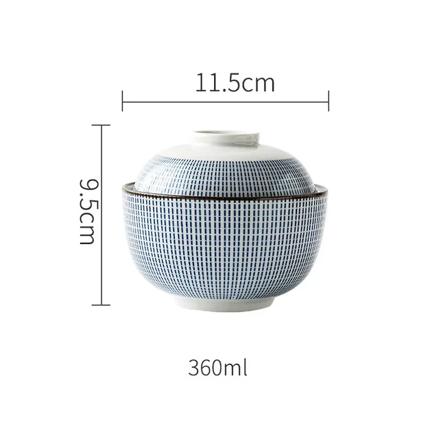 4.5 Inch Bowl Японская керамическая термостойкая Паровая чаша, Паровая яичная суповая чаша с крышкой, Бытовая Посуда - Цвет: 4.5 Inch Bowl