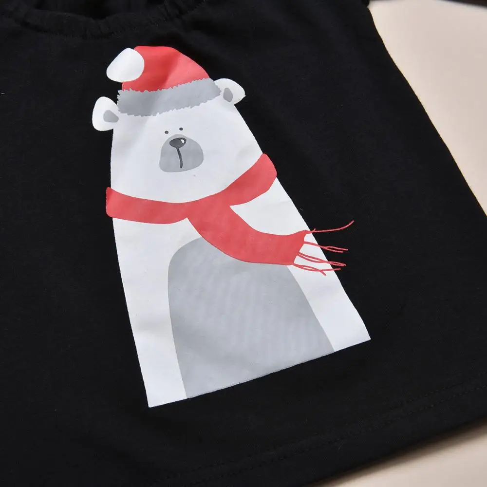 Рождественский комплект с юбкой для девочек 1 6 лет рождественской блузкой и