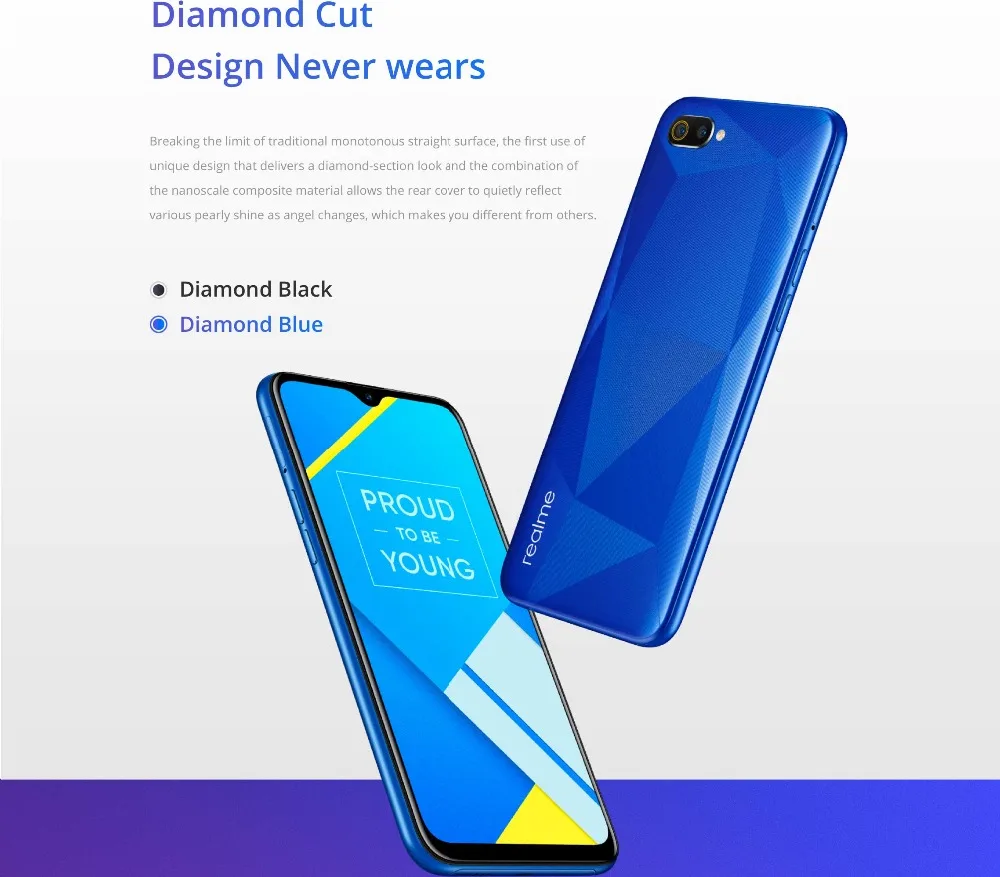 Глобальная версия OPPO realme C2 2 Гб Оперативная память 16 Встроенная 15 5 HD + Dewdrop полный