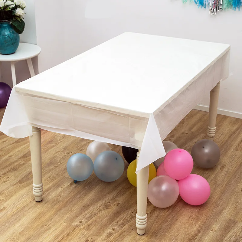 Экологичная одноразовая пластиковая скатерть для вечеринки свадьбы столовая