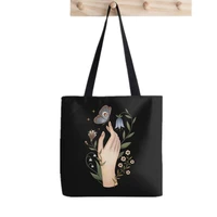 2021 shopper gentle touch tote bag print tote bag women harajuku shopper handbag girl shoulder shopping bag lady canvas bag