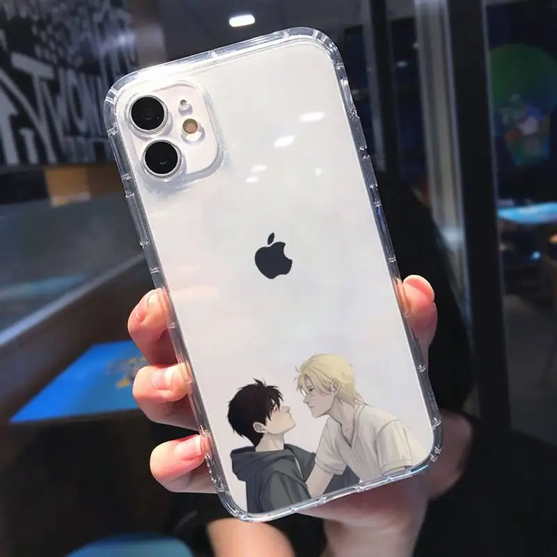 

Banana Fish Phone Case Transparent soft For iphone 5 5s 5c se 6 6s 7 8 11 12 plus mini x xs xr pro max