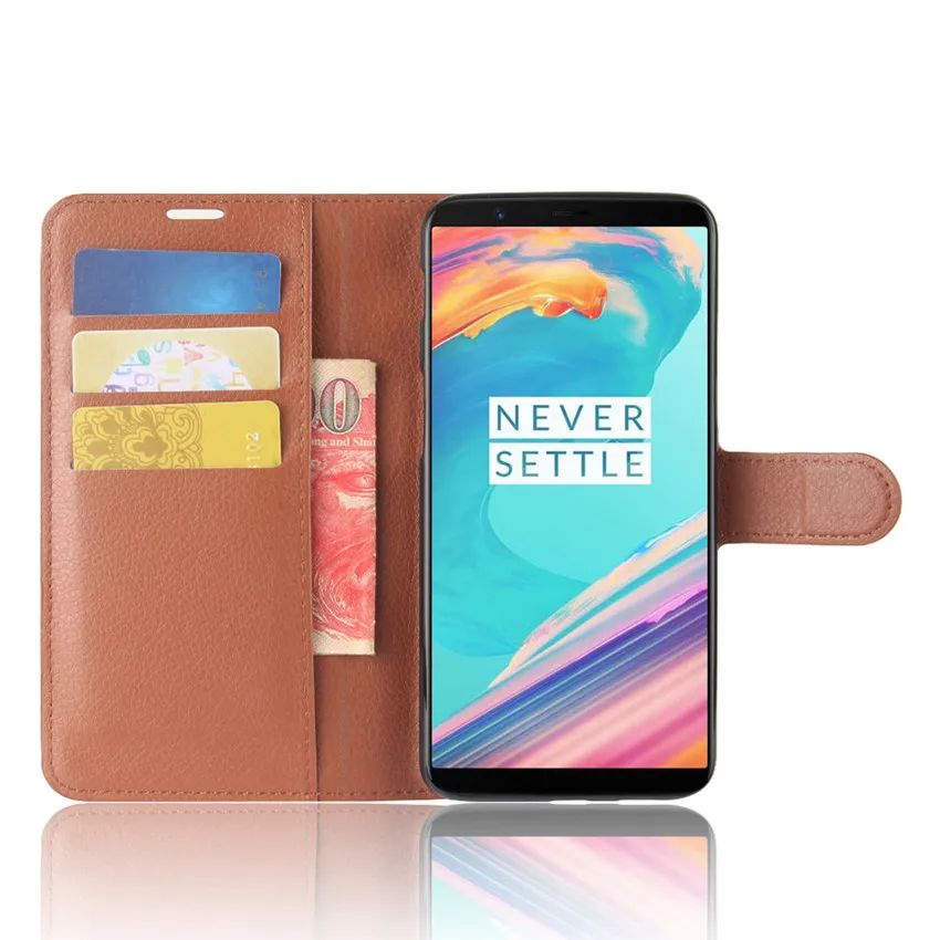 Чехол для Oneplus 1 2 3 X 5 5T 6 роскошный откидной бумажник из искусственной кожи чехол