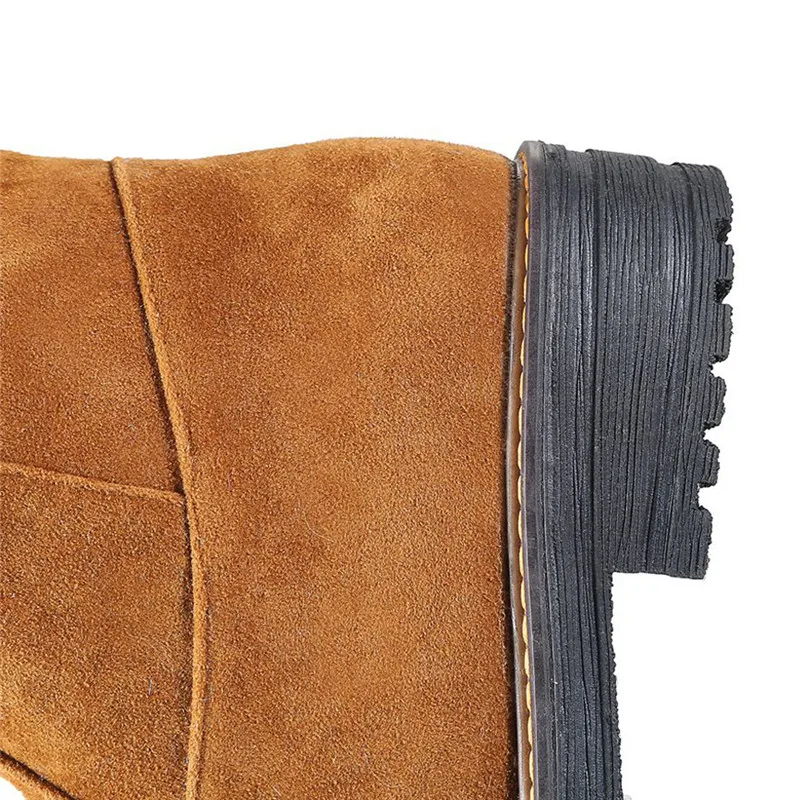 2019 г. Новые женские ботфорты пикантные осенне зимние сапоги на искусственном