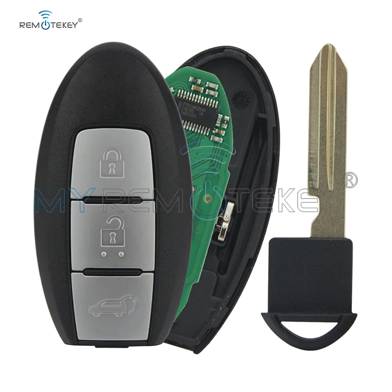 Ключ для Nissan Qashqai X Trail 3 кнопки 433 9 МГц|key button|smart key buttonkey for |