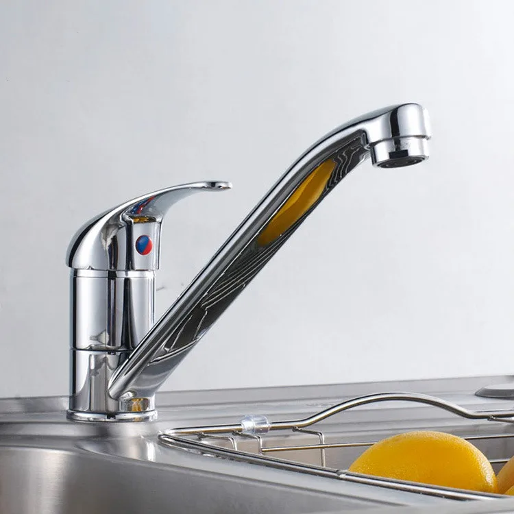 Кран и смеситель для кухонной раковины с современной хромированной отделкой