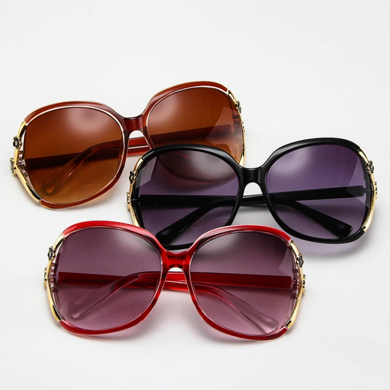 Retro Flower Sunglasses Women Cat Eye Fashion camellia hollow rose Sun Glasses UV400 Female Summer Beach Roses Eyewear Oculos | Аксессуары