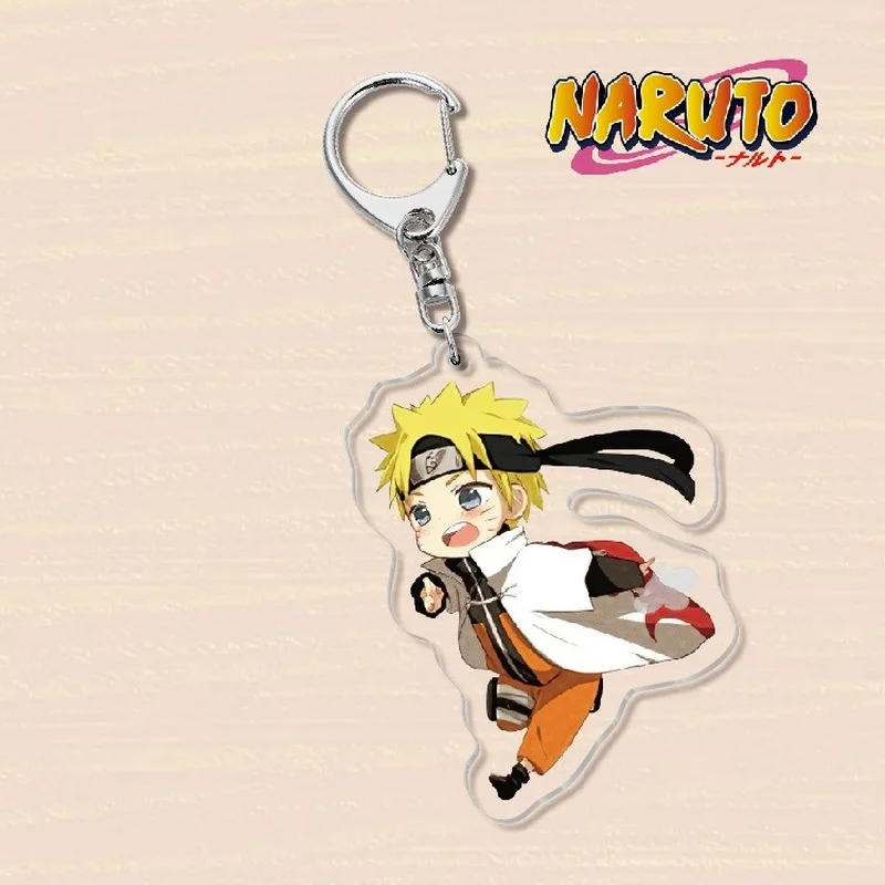 Брелок с символикой Наруто Аниме милым изображением мультяшного персонажа Стиль