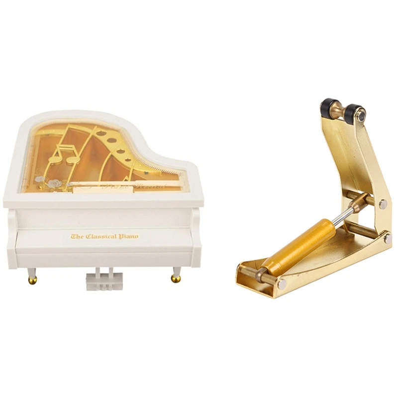 

Quality 1 Pcs Metal Antique Musical Case & 1 Pcs Piano Lid Slow Descent Device Hydraulic Pressure Fallboard Decelerator