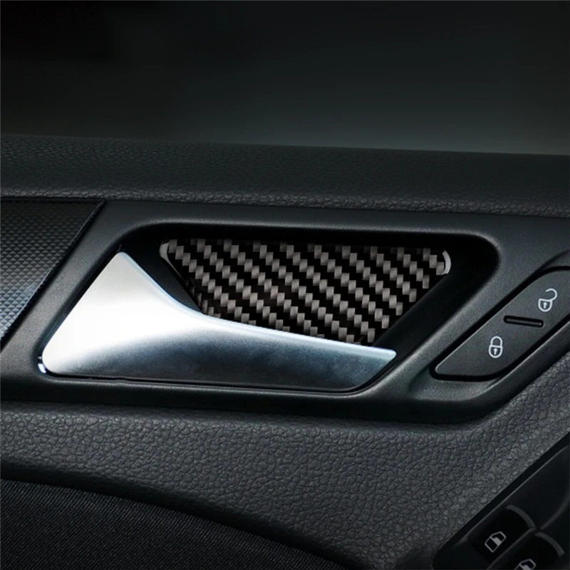

Car Accessories Interior Styling Decoration For VW Golf6 GTI MK6 2008-2012 Vehicle Interior Car Door bowl Carbon Fiber Sticker