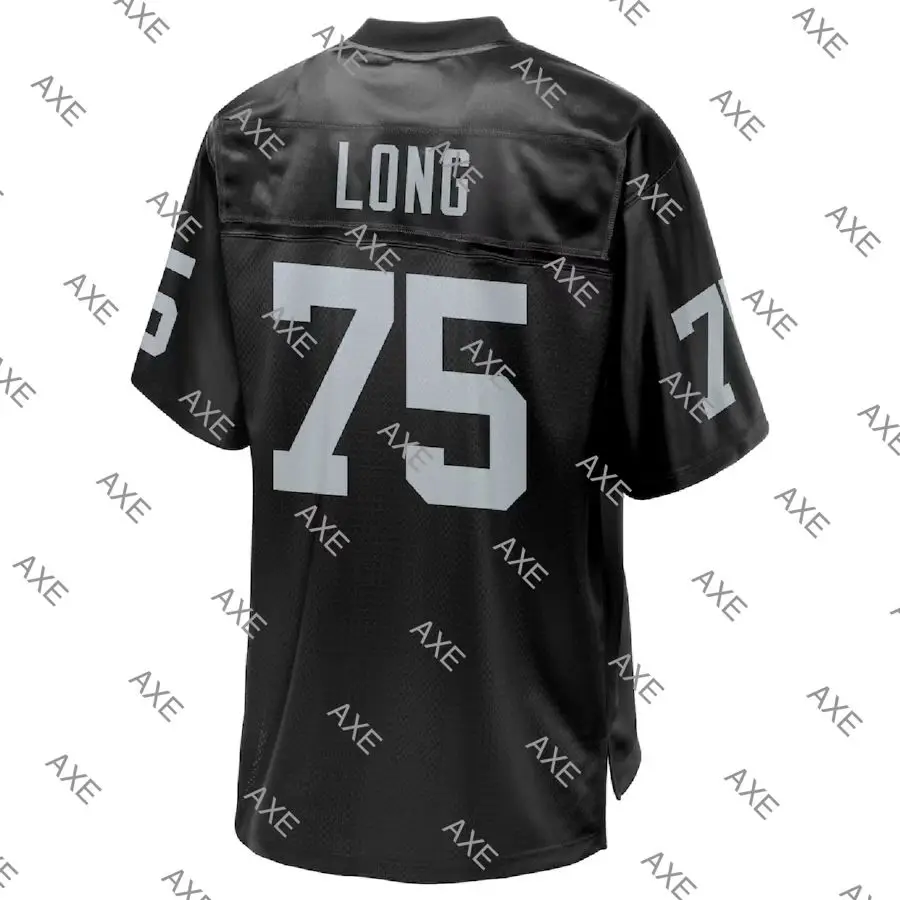 

Embroidery Letters American Football Jersey Howie Long Men Black White Las Vegas Limited Player Jersey