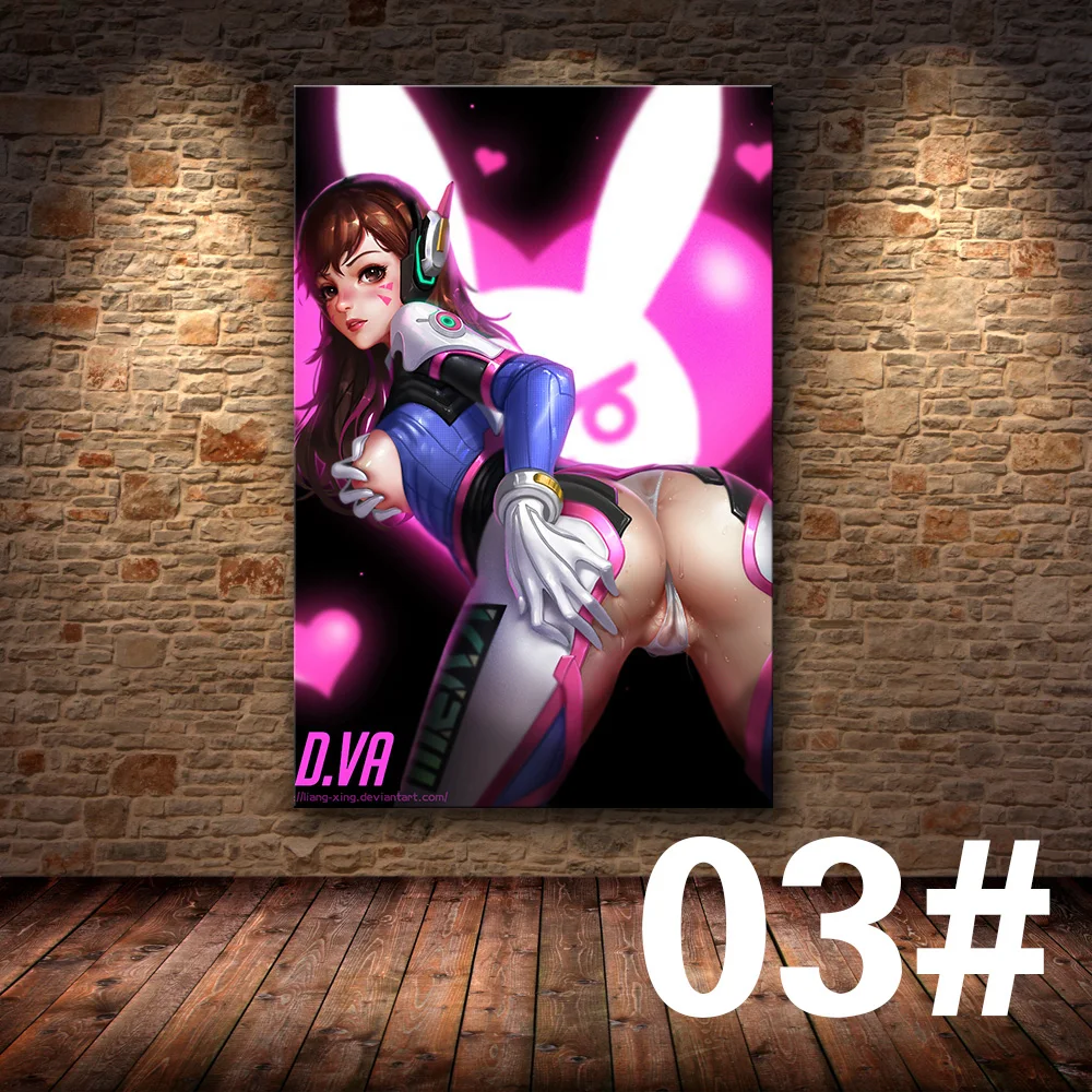 03 Без рамы игра Плакат Украшение живопись Overwatchs на HD холсте Живопись Искусство Плакат стены искусства холст - Цвет: 03