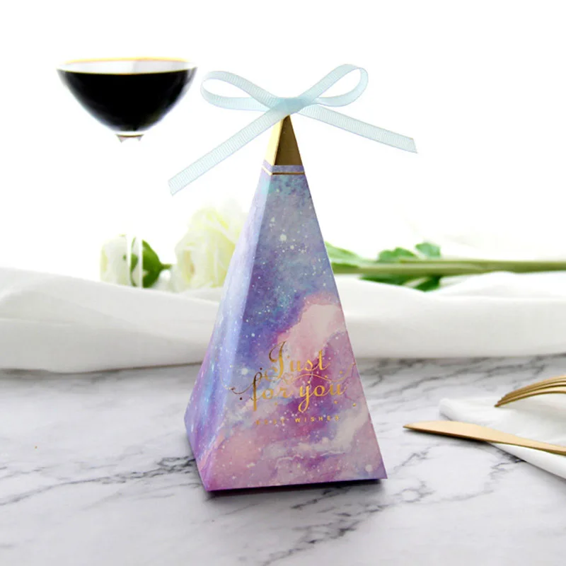 20 шт. новая бумажная коробка квадратная для конфет с лентой подарочные коробки