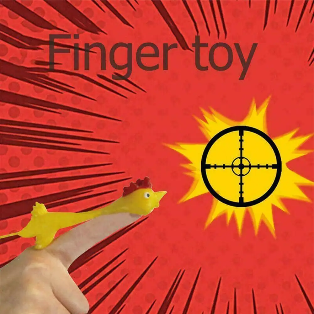 

1 шт., новинка, катапульта, имитирующая реальность, светлая резиновая игрушка для розыгрыша, летающая игрушка, Рогатка, курица, игрушки для па...