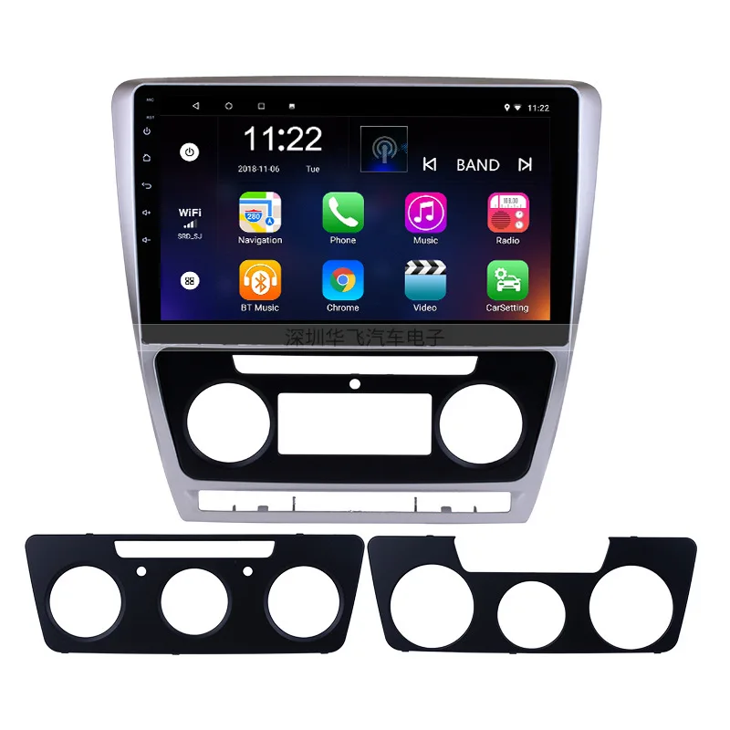 5Pcs/Set Car Stereo Radio 10.1 INCH Fascia Frame Adapter 2Din DVD Player Panel Dash For Skoda Octavia 2004-2014 | Автомобили и