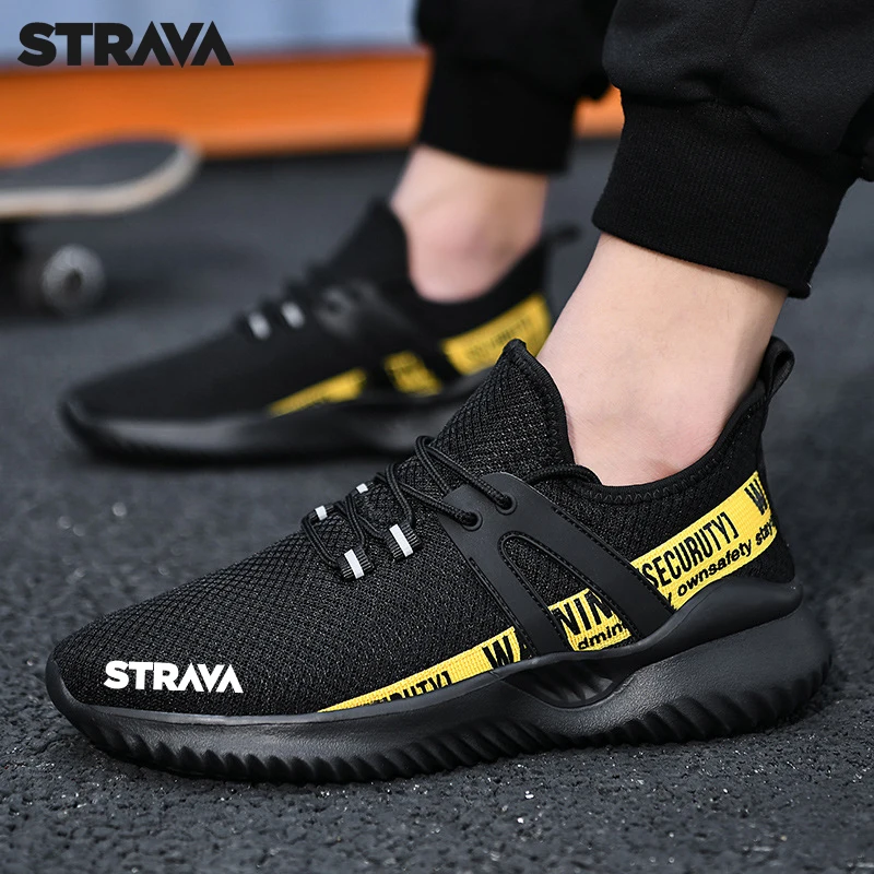 

Кроссовки мужские сетчатые для бега, дышащие легкие кеды, Нескользящие, спортивная обувь, большие размеры, осень