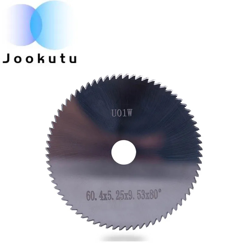 

U01W вольфрамовый стальной двухсторонний одинарный ангельский резак 60,4x5,25x9,53x80 ° фреза для ключевого станка