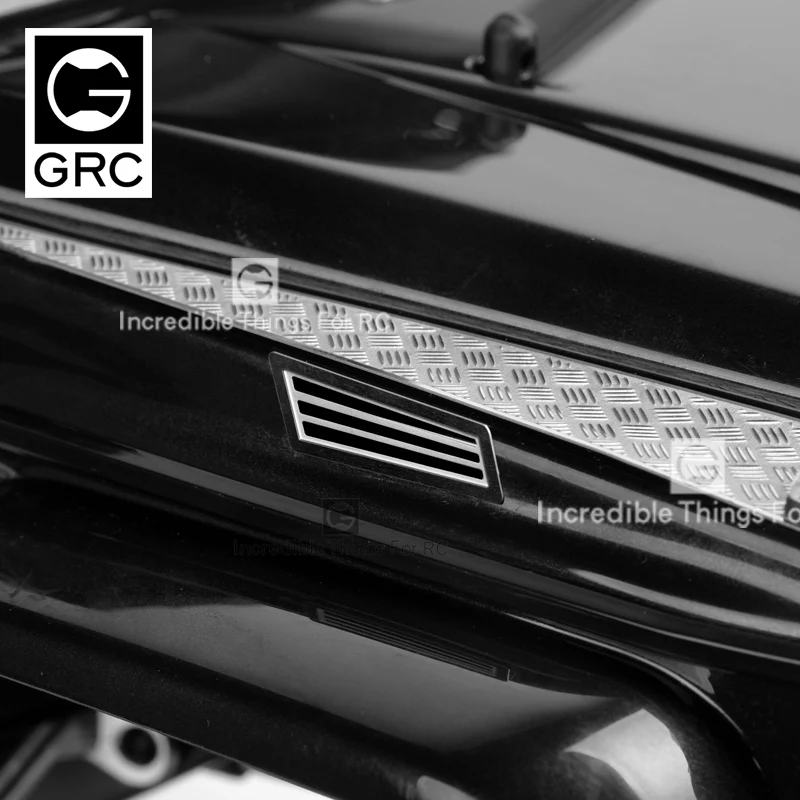 

Stainless steel radiator grille, car shell rear lever pedal metal trim, for 1 / 10rc traxxas trx6 g63 trx4 G500 car accessories