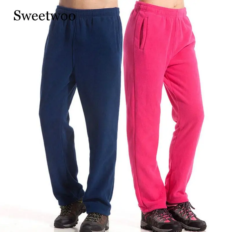 

Winter Spring Warm Fleece Pants Men Women Outdoor Hiking Camping Fishing Trousers Sports Ultralight 8 Colors S - XXL Pants