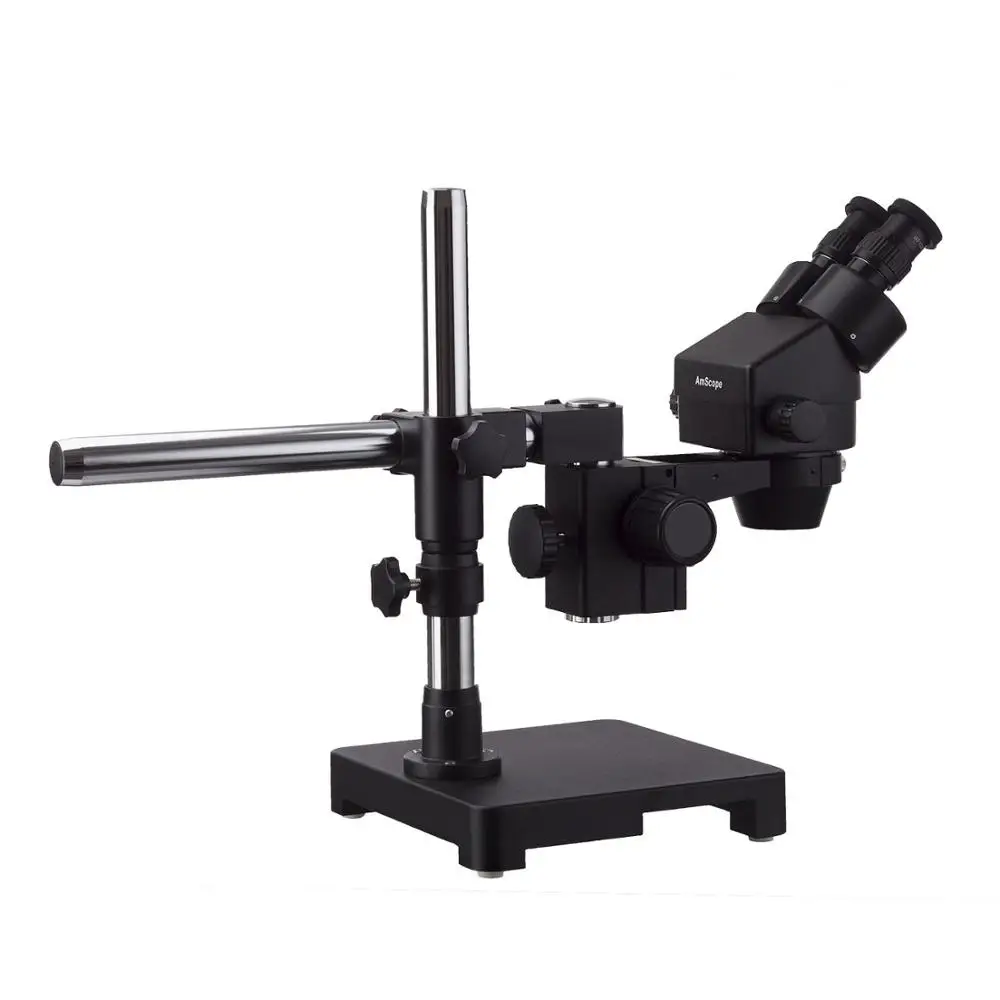 AmScope 3.5X 180X черный стереомикроскоп специального исполнения с одним рычагом на