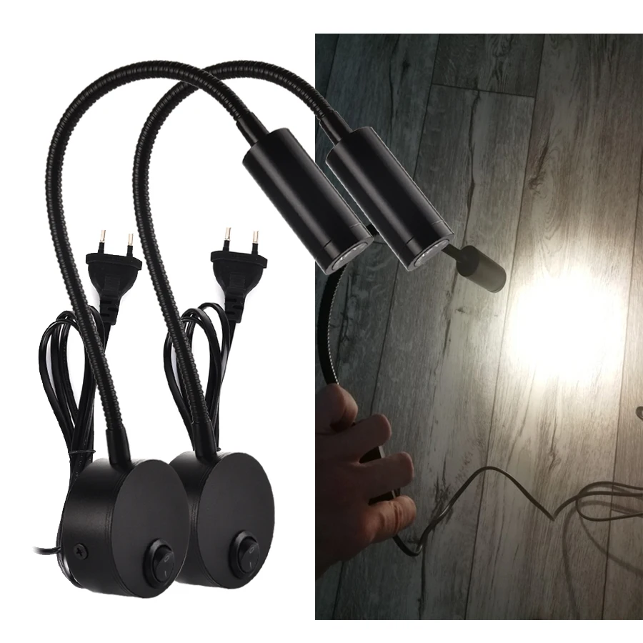 2 шт. светодиодные светильники для чтения 3 Вт | Лампы и освещение