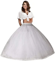 new spring design womens tulle petticoat crinoline half slip underskirt for bridal dress