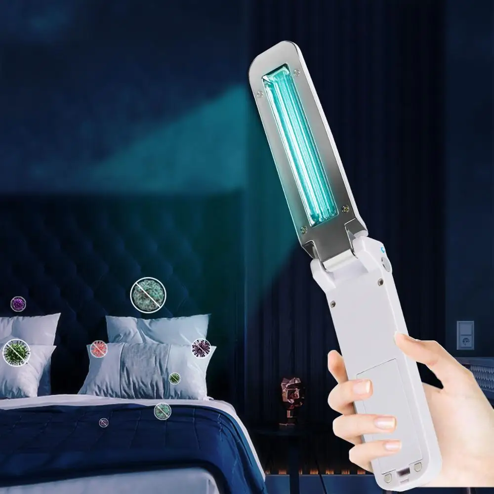 

Handheld UVC Lamp Sterilizer UV Sterilizer Disinfection Lamp Folding Ultraviolet Germicidal Light Travel Bactericidal Lamp