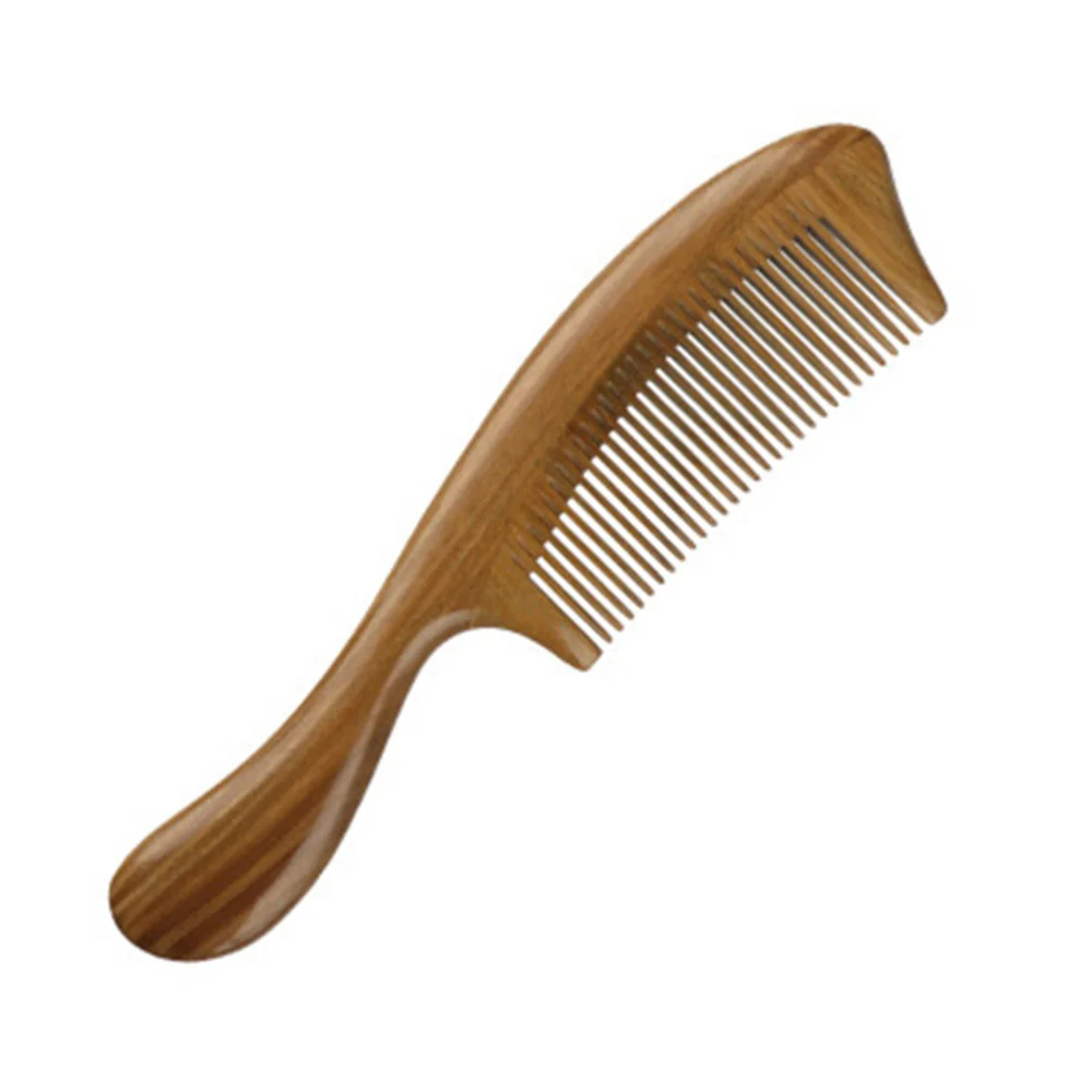 

Long Handle Anti-static Comb Sandalwood Hair Combs Dense-tooth Hairdressing Combs for Adults Kids