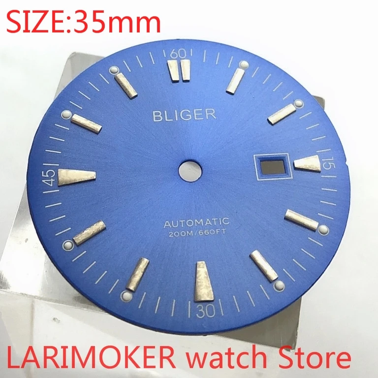 

Набор Bliger для мужских часов с асептическим циферблатом, 34,8 мм, ETA 2824/2836 Miyota 8215/8205/821A