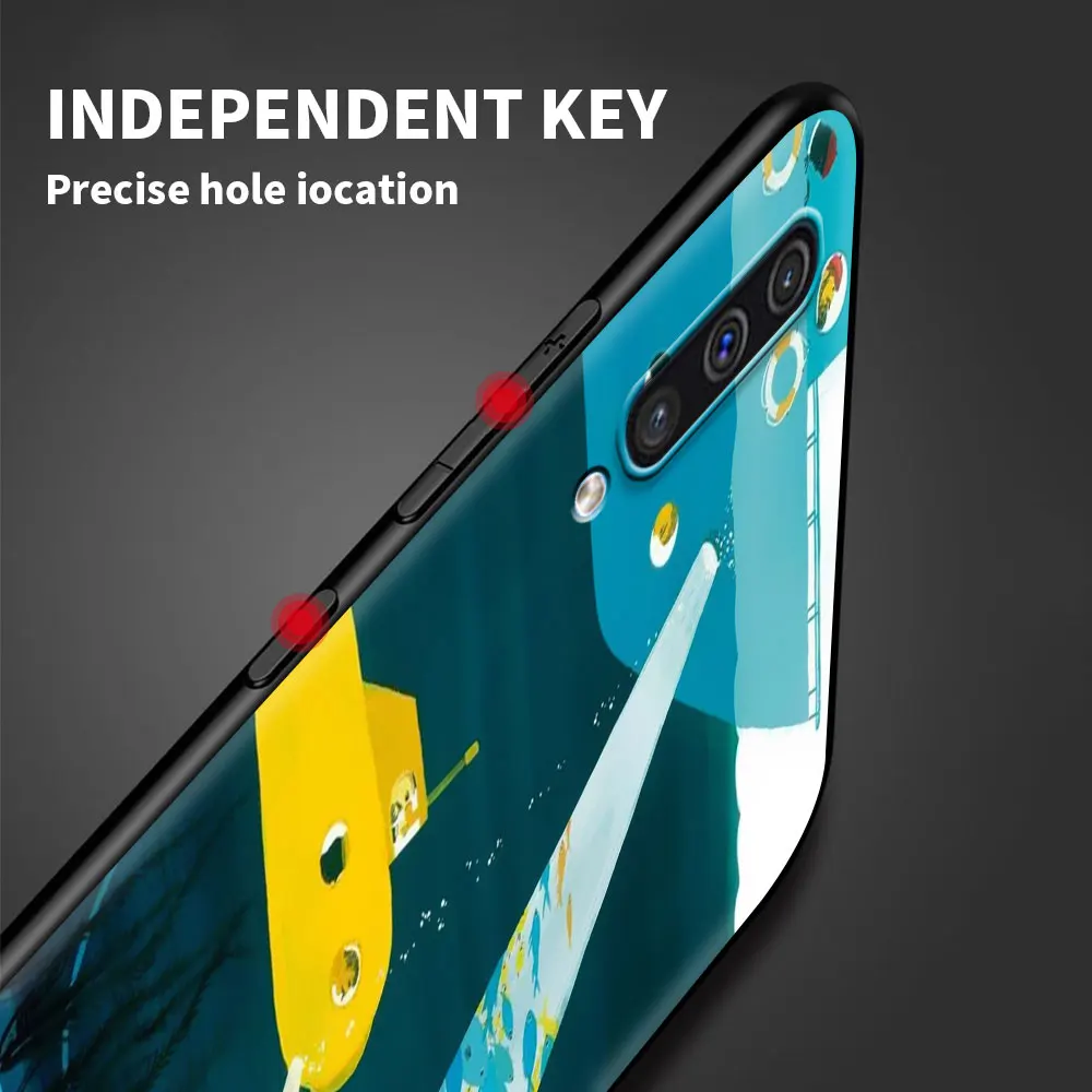 

Case for Samsung Galaxy A50 A70 A10 A20e A30 A40 M31 M51 M30s M21 Bumper Soft Phone A12 A20s A10s Coque Funda Blue Sea Whale