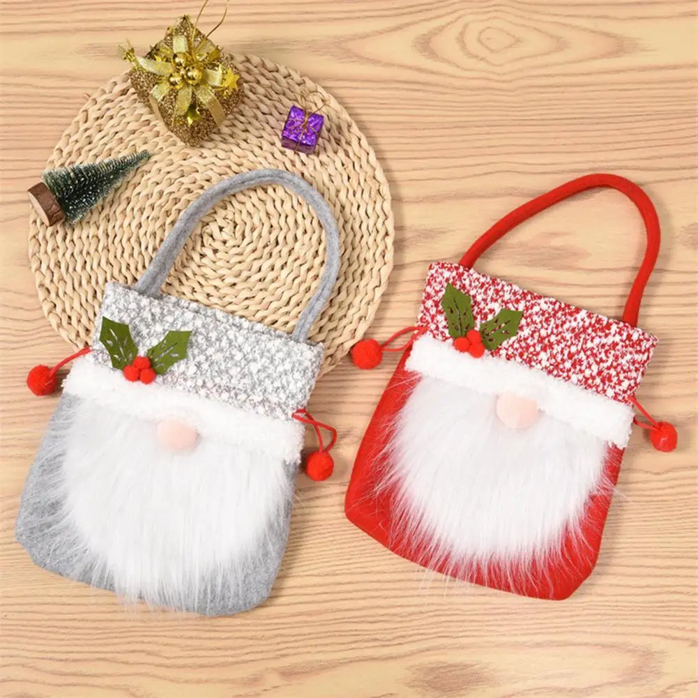 

Candy Bag Cartoon Shape Adorable Appearance Fabric Faceless Doll Style Gift Carrying Bag for Home
