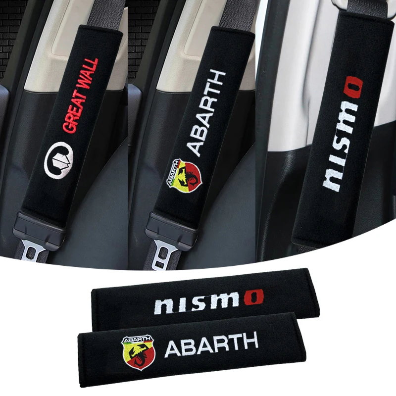 

2pcs Car seat belt cover Seat belt cotton shoulder pads Car Goods for Toyota C-hr Prado Rav4 Yaris Hilux Avensis Corolla Camry