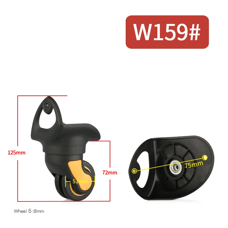 Replace The Trolley Case Luggage Wheel Accessories Repair The Trolley Case Casters Luggage Silent Shockabsorbing Universal Wheel