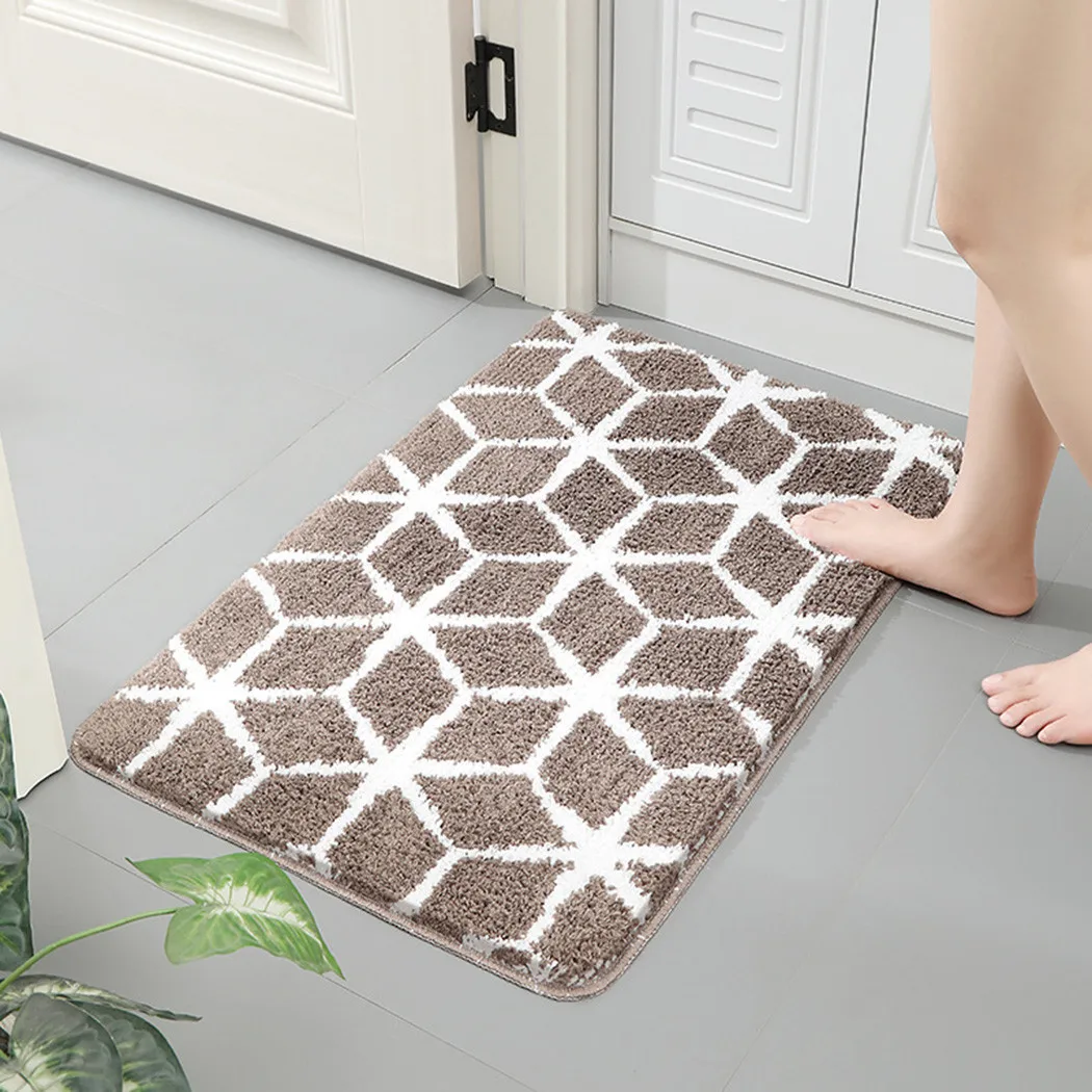 

40X60CM Modern Bath Mat Classic Geometric Pattern Super Soft Absorbent Bathroom Door Mat bed room Non-slip Bath Rug Carpet