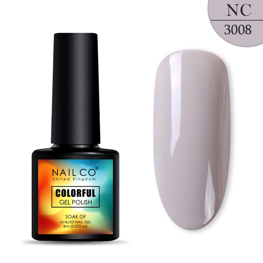 3008 NAILCO, новинка, 8 мл, 130 цветов, светодиодный Гель-лак для ногтей УФ гель для ногтей, салонный домашний лак, Гель-лак, гибридный, впитывающий - Цвет: 3008