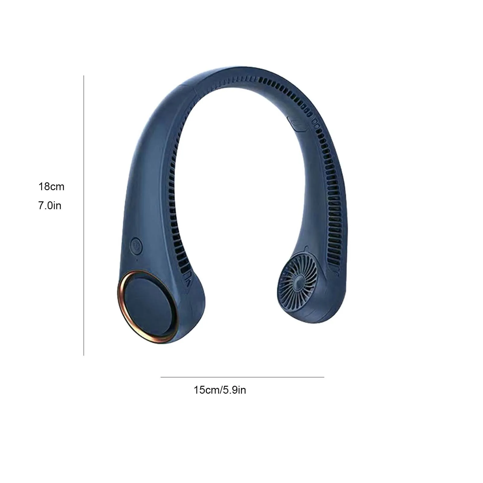 

Neckband Fans Portable Mini To Leafless Fan Outdoor Sport Usb Rechargeable 4000mah Fan Three-speed 360 Surround Summer Fan#g3