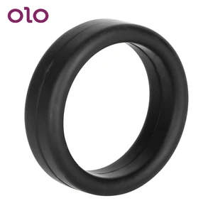 OLO эластичный дилдо удлинитель полового члена кольцо для пениса Задержка эякуляции мужской мастурбатор интимные игрушки для мужчин