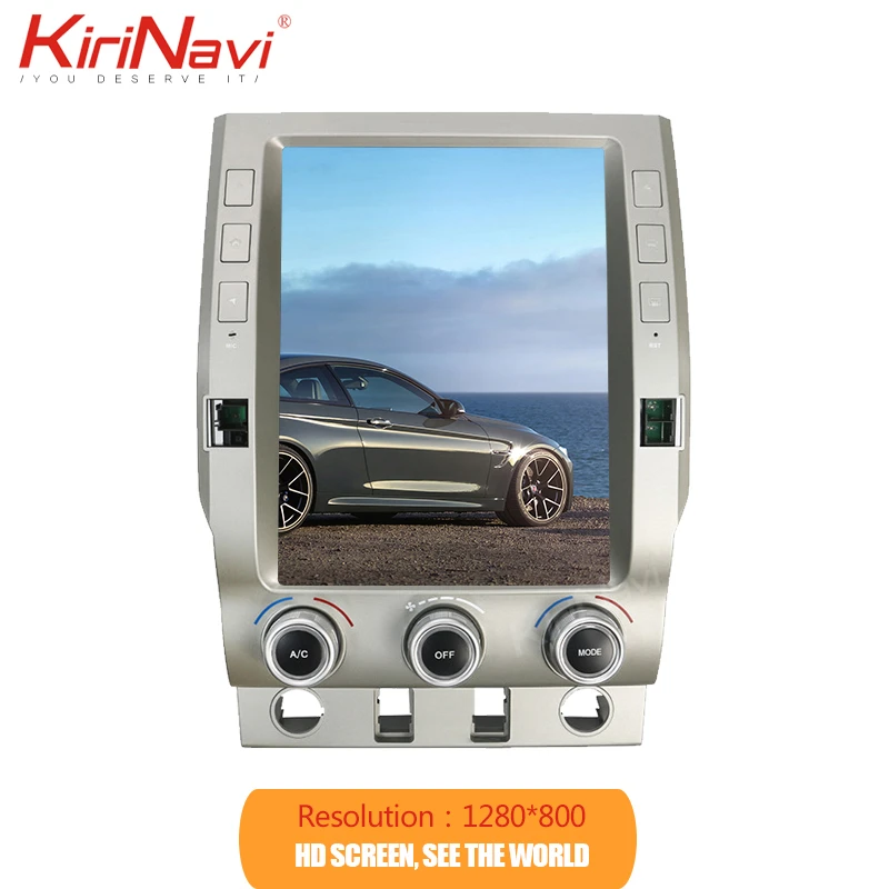 Вертикальный экран KiriNavi в стиле Tesla 12 1 дюймов Android 9 0 автомобильный Dvd плеер для
