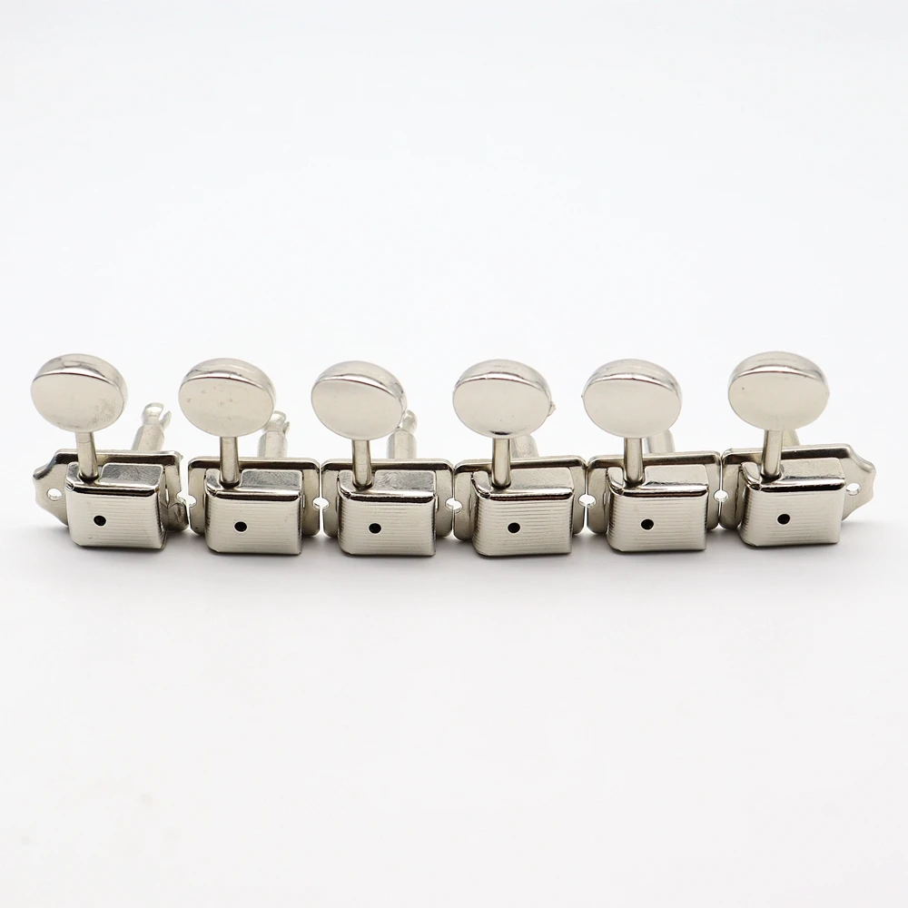 6Pcs Right handed Split Shaft Vintage Guitar Tuning Pegs Guitar Tuners Machine Heads for ST TL electric Guitar Nickel