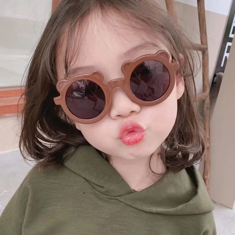 

Children Sunglasses Round Frame Sunglasses For Boys Girls White/ Black/ Blue/ Brown/ Green/ Apricot/ Coffee