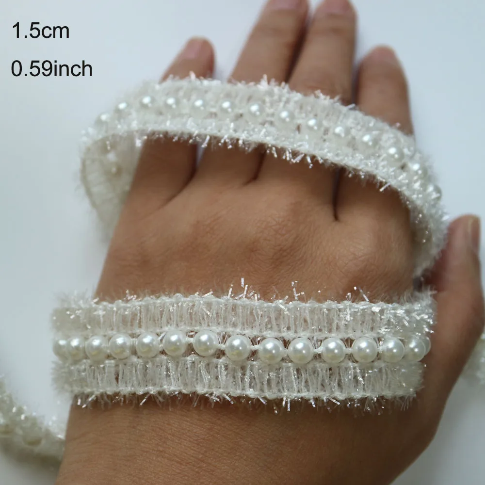 5 ярдов стразы жемчужные кружевные украшения для одежды ручной работы и ленты
