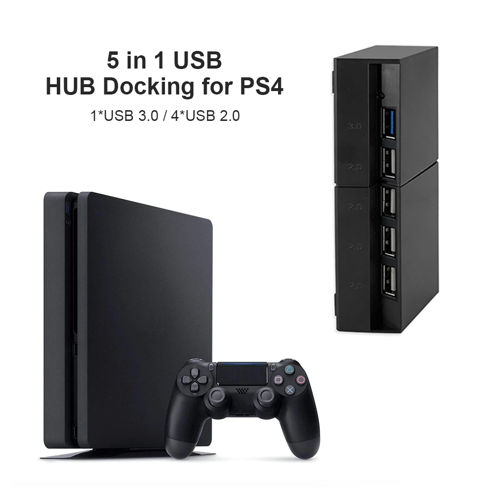 5 в 1 usb хаб док станция для Sony Playstation 4 PS4 консоль взаимный обмен данными между